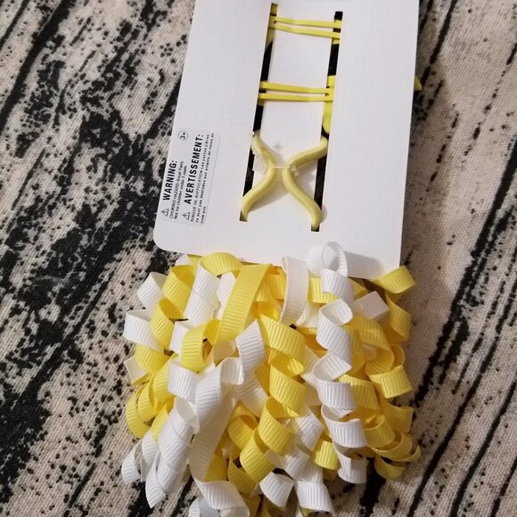 Gymboree Citrus & Sunshine Hair Snap Clips 1 curly ponytail Size 3 4 5 6 7 NWT - Picture 3 of 3